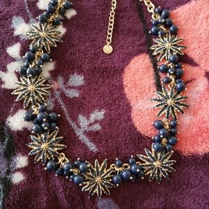 Talbots Flowers And Cluster Beads Necklace